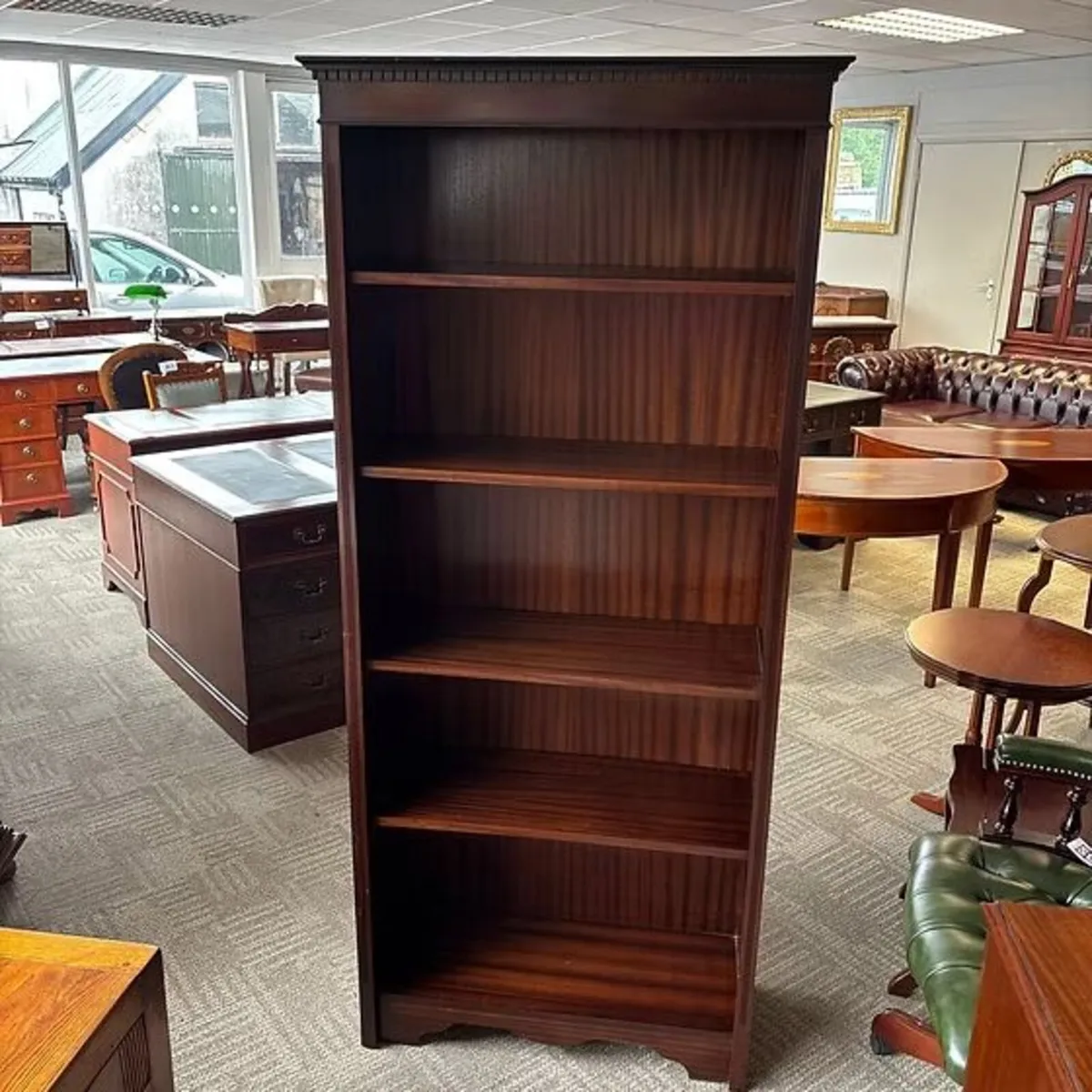 Fabulous mahogany regency style open bookcase