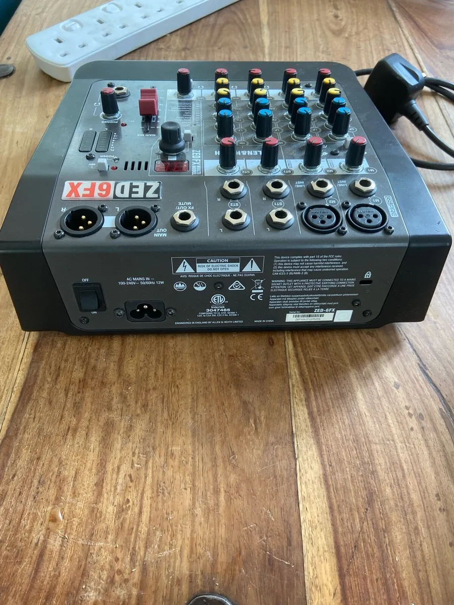 Allen Heath Zed 6 Fx Mixer Desk - Image 2