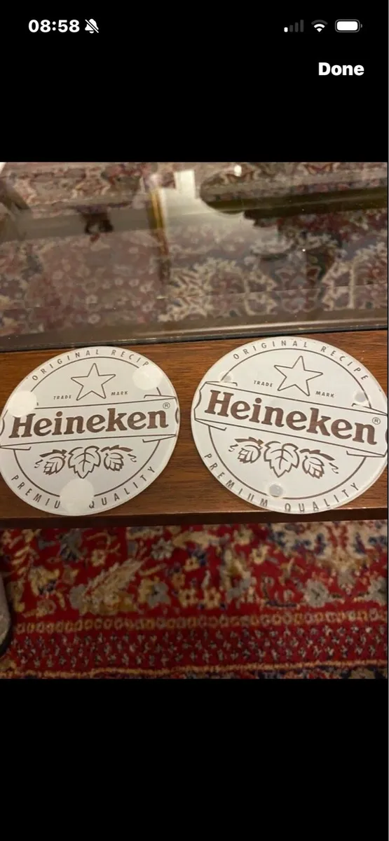 Heineken Glass Coasters Set - Image 1