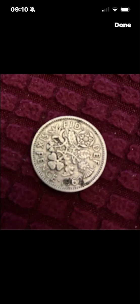1962 UK Six Pence - Image 2