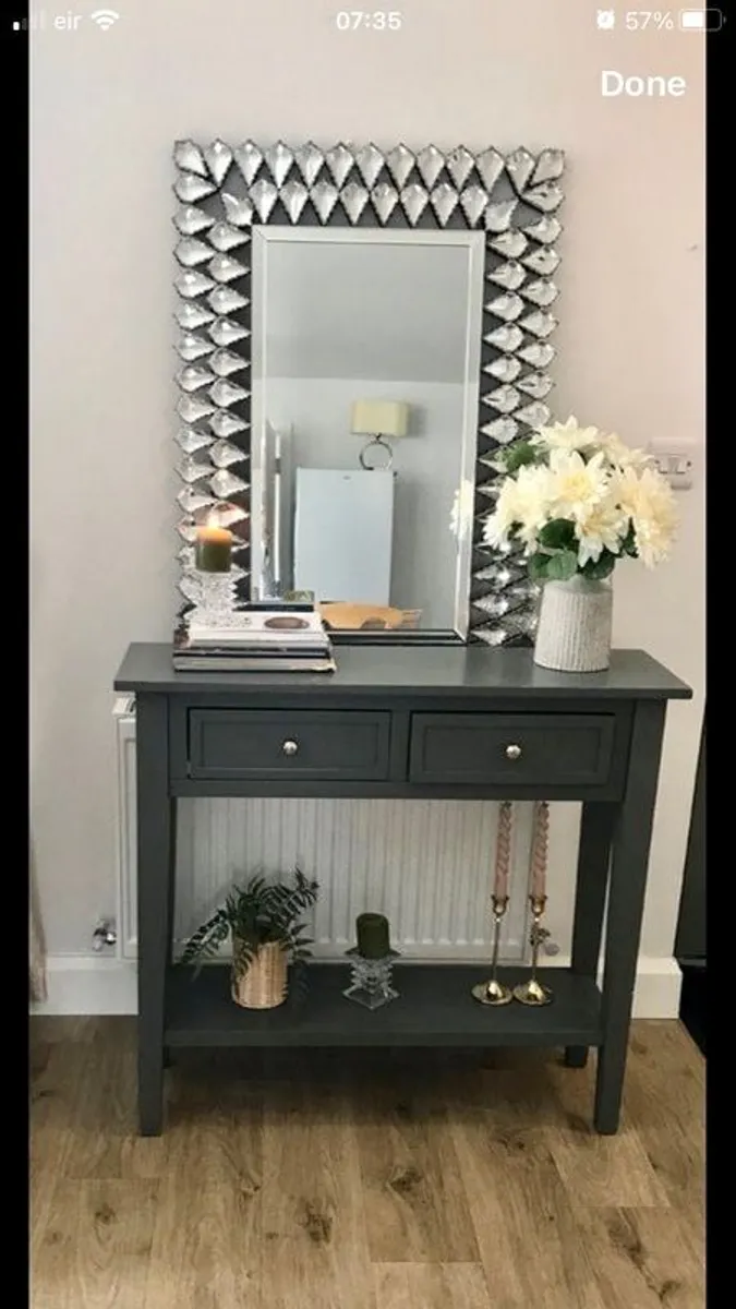 Hall Table and Mirror sold together - Image 1