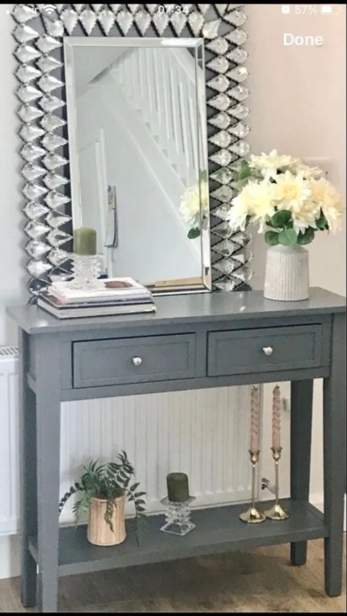 Hall Table and Mirror sold together - Image 2