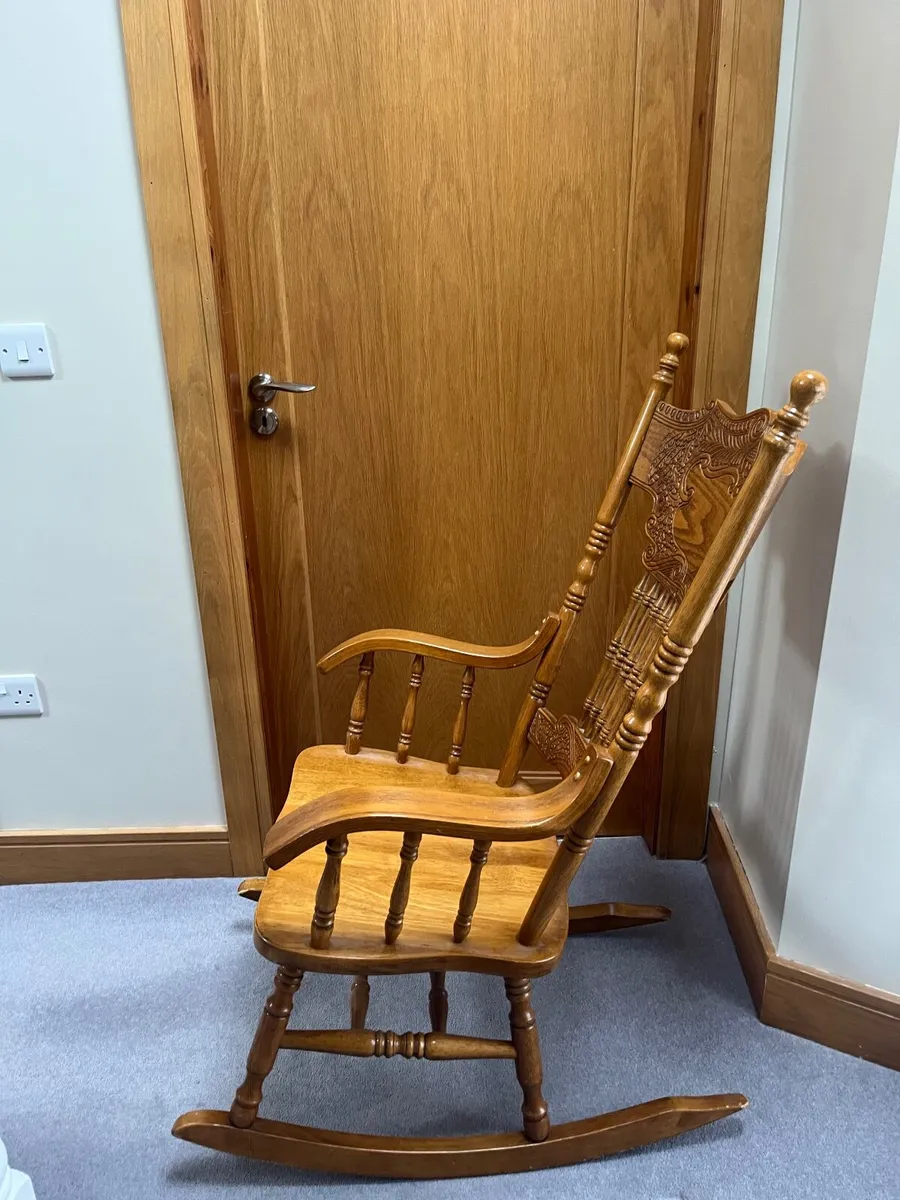 Rocking Chair Solid Wood - Image 4