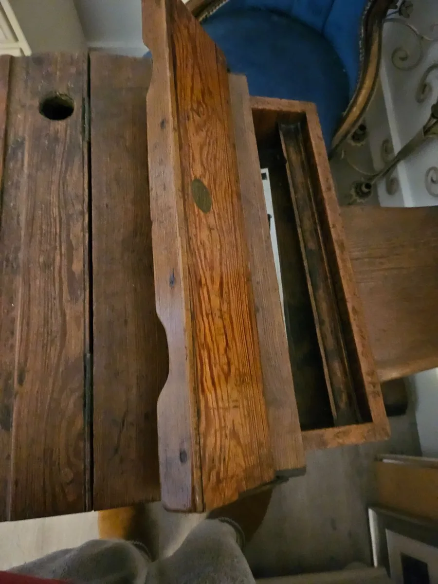Antique school desk - Image 2