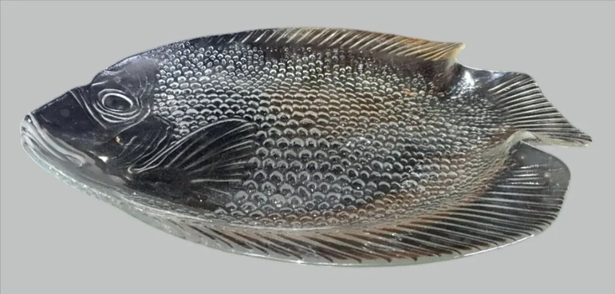 Vintage Arcoroc France Glass Fish Serving Platter - Image 3