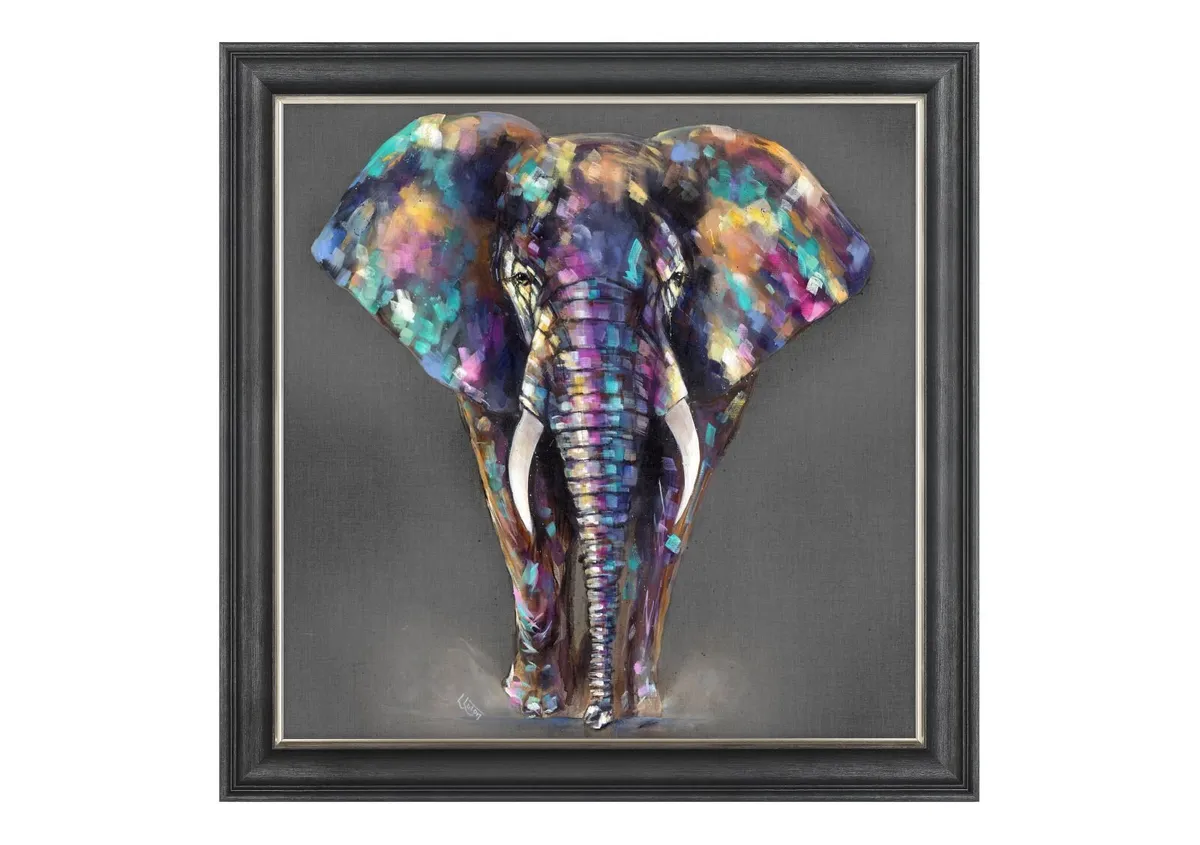 Louise Luton Elephant 40in * 40in (New - Unused) - Image 1