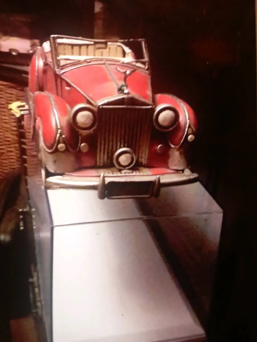 VINTAGE RETRO STEEL 1947 ROLLS ROYCE CABRIOLET CAR - Image 2