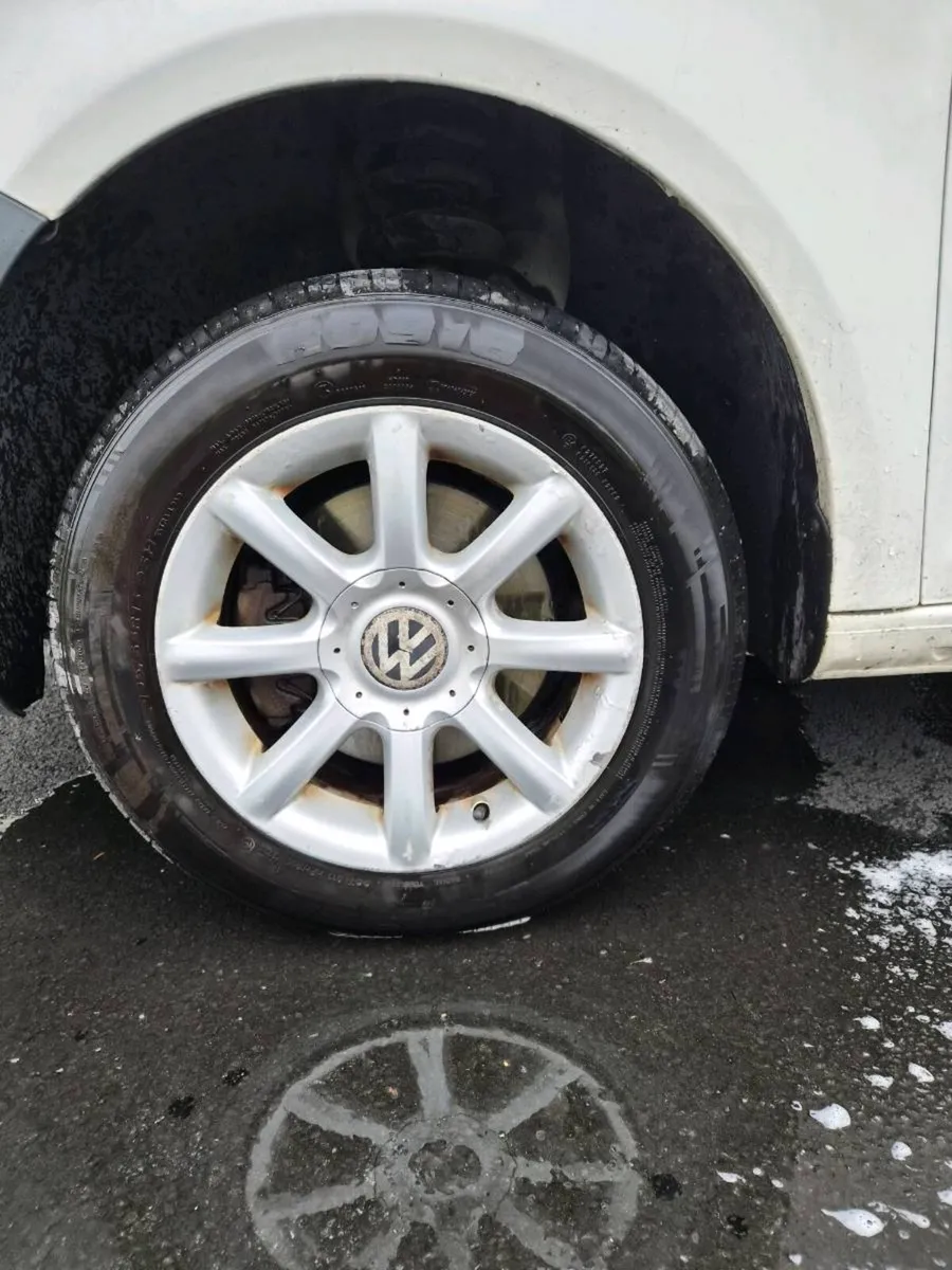 VW CADDY 15" ALLOYS WITH NEW TRYES - Image 3