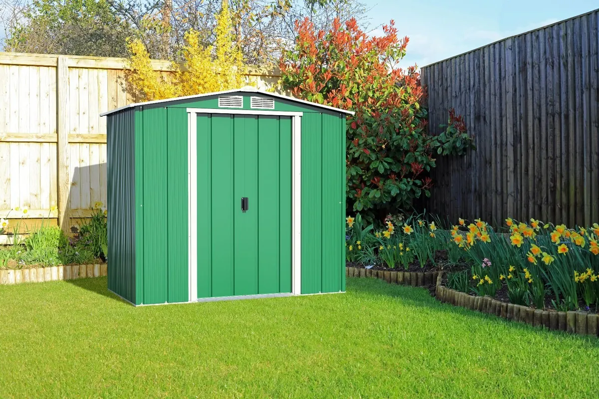 🏡 6×4 ECO STEEL GARDEN SHED – IN STOCK - Image 2