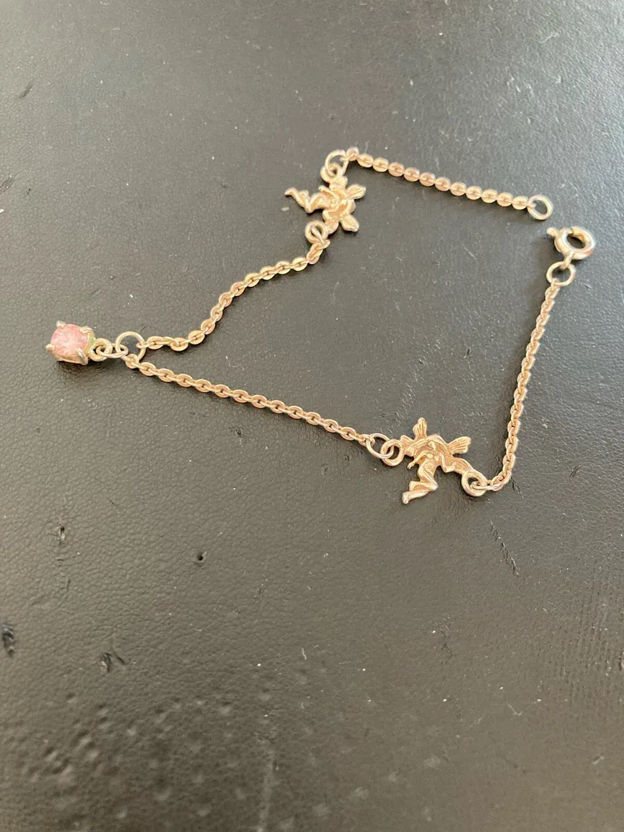 Sterling Silver tinker bell charm bracelet - Image 2