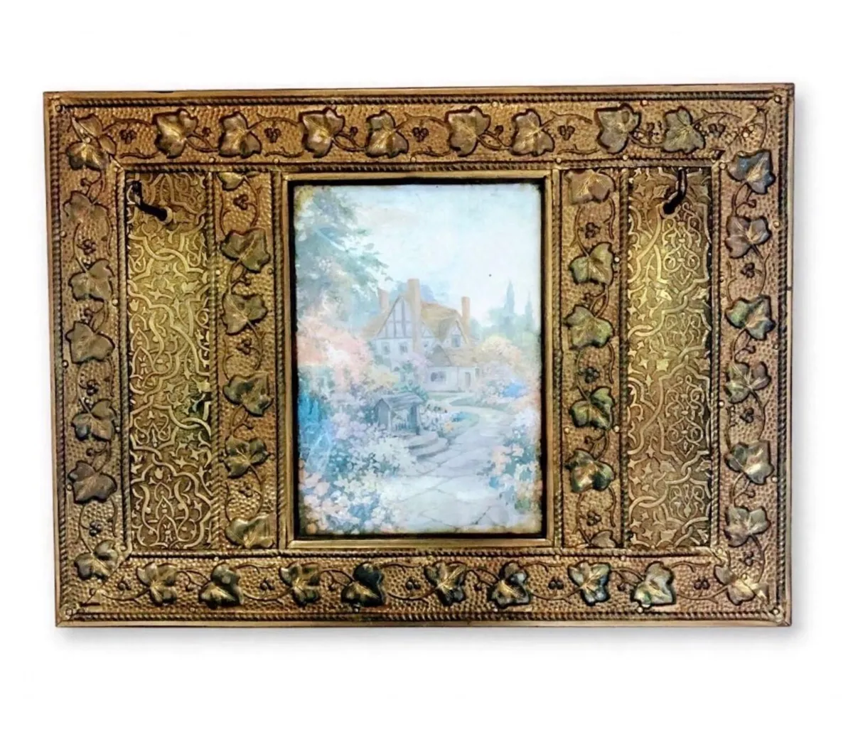 Unique vintage brass wall plaque - Image 1