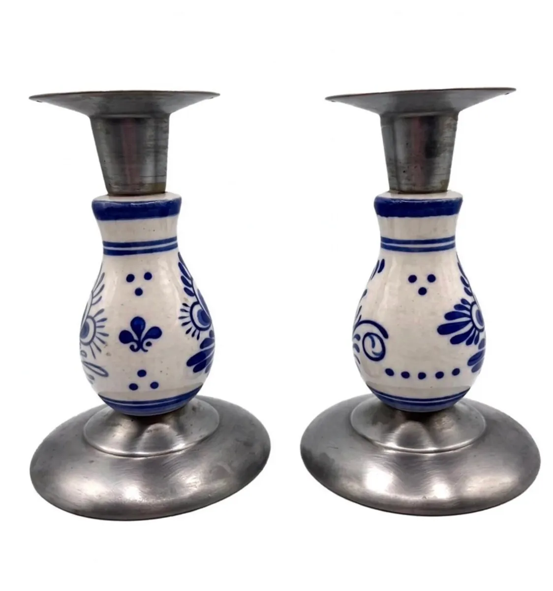 Vintage ceramic candlestick  holders - Image 2