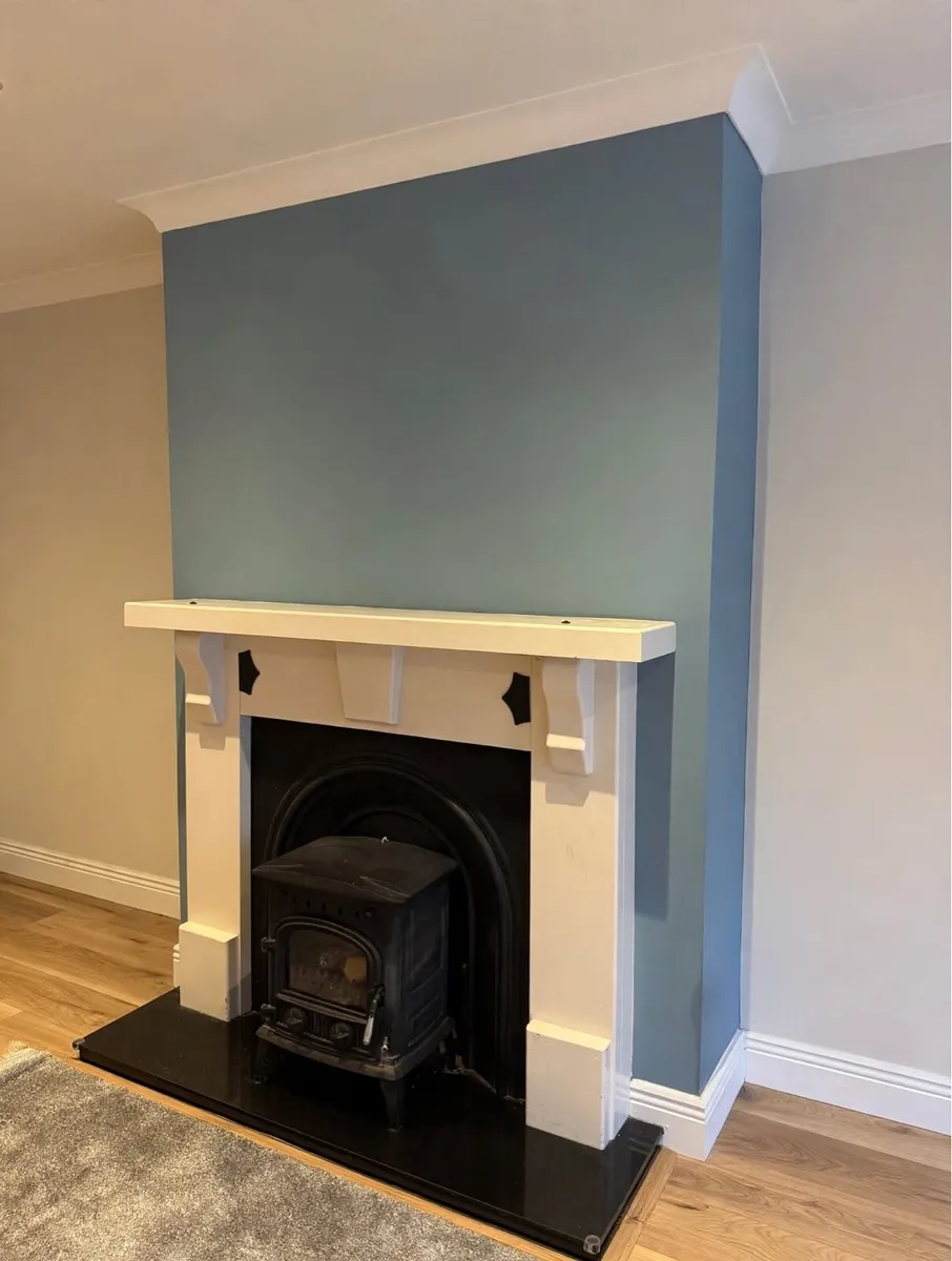 Fireplace Surround + Insert + Stove + Plate & Flue - Image 1