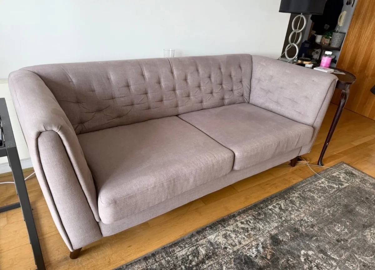 3 Seater Modern Fabric Sofa – Excellent Condition - Image 2