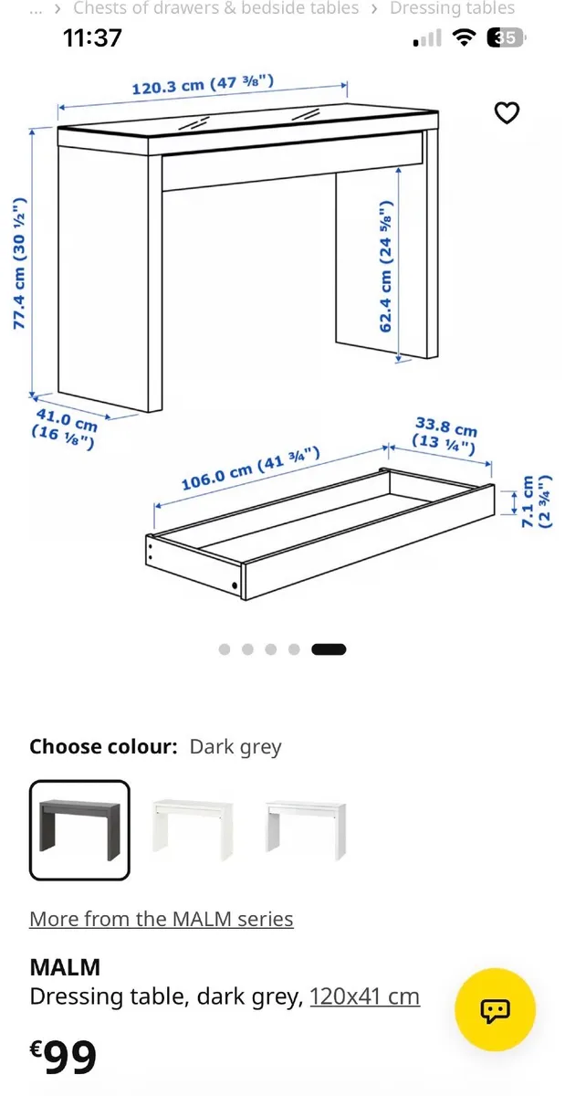 Desk/Dressing table - Image 1