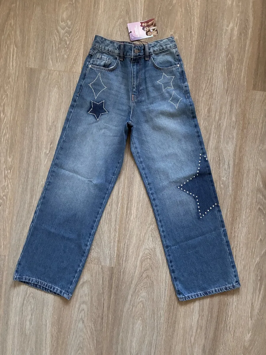 NEW Primark Girls KPop Demon Hunters Star Wide Leg