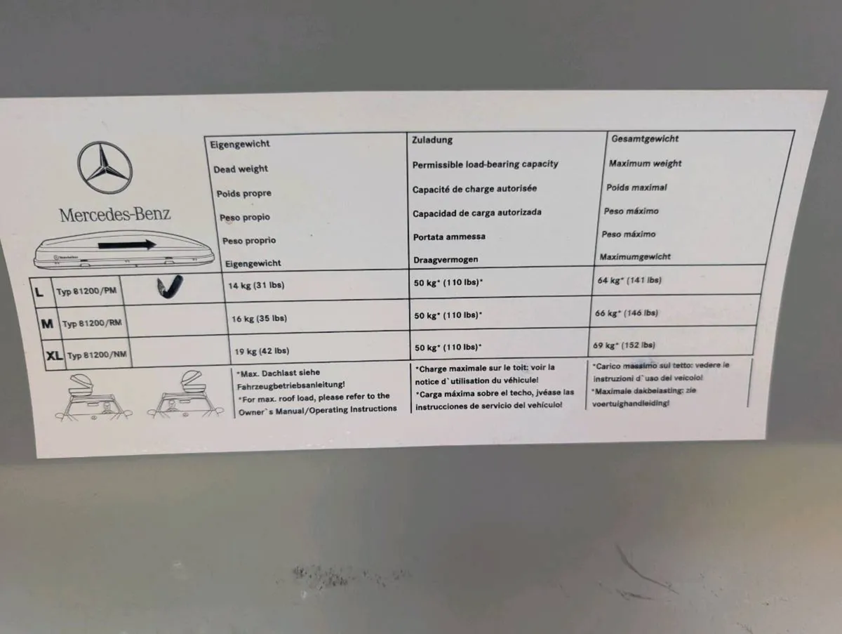 Mercedes Roof Box - Image 3