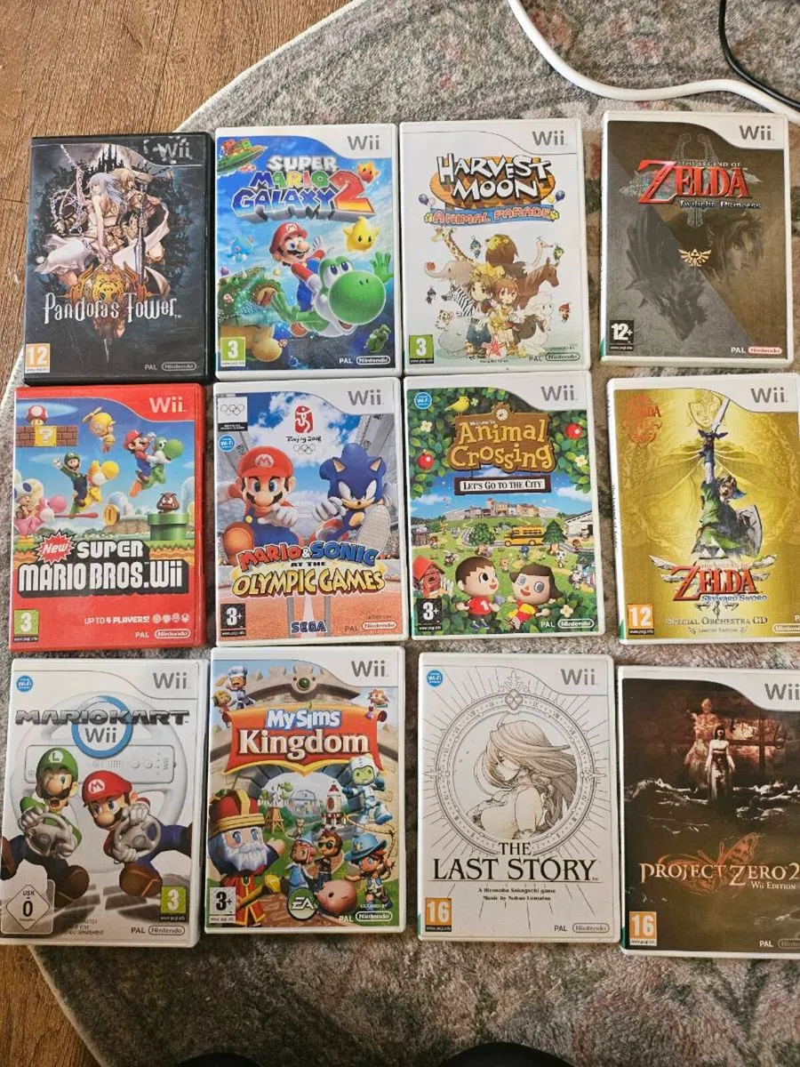 Wii Games (Disc + Case + Manual included)
