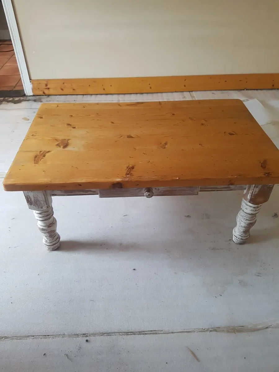 Pine Coffee Table  - W 110 cm,  D 70 cm,  H 48 cm