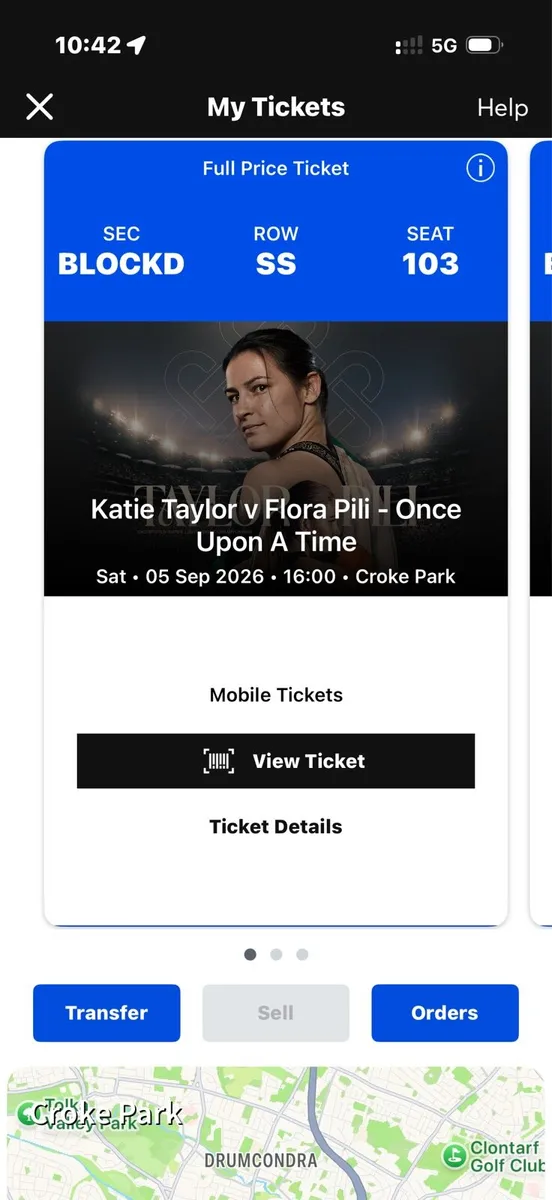 Katie Taylor tickets pitch seating - Image 1
