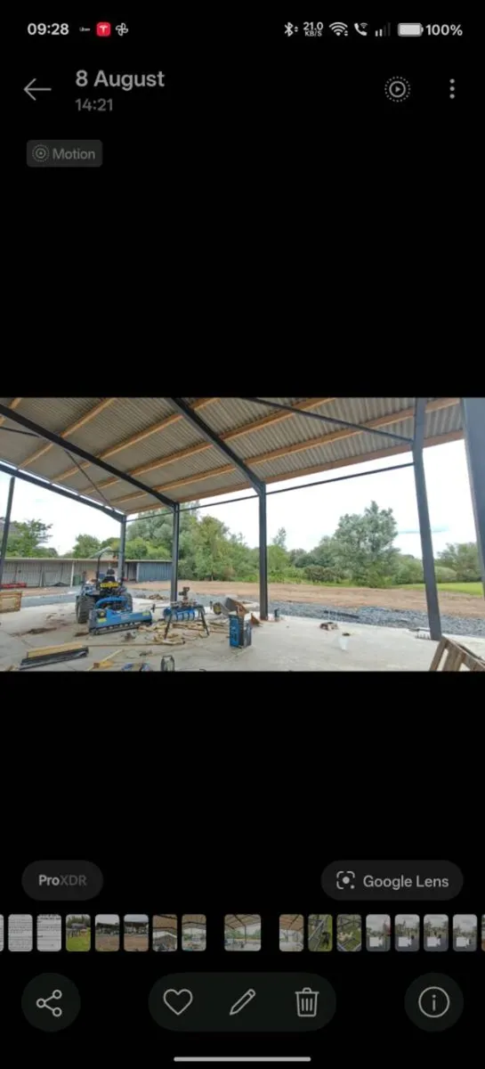 Steel shed with timber perlins and cement fibre - Image 4