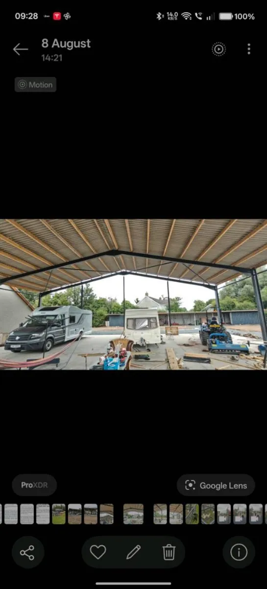 Steel shed with timber perlins and cement fibre - Image 3