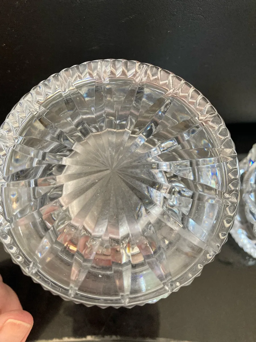 Pr of large Tipperary crystal nightlight holders - Image 4