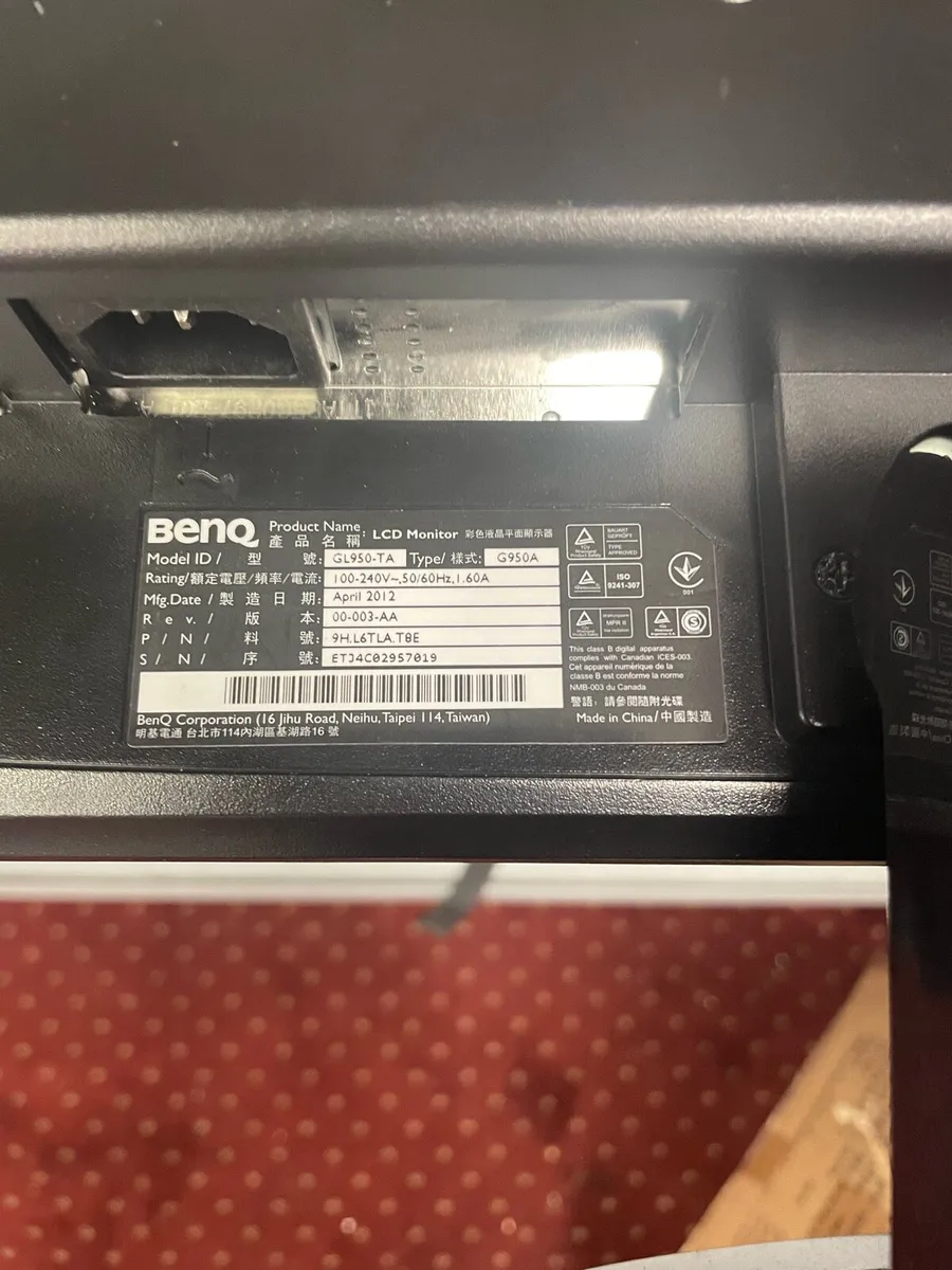 Benq 19” Monitors - Special €10 Offer - Image 3
