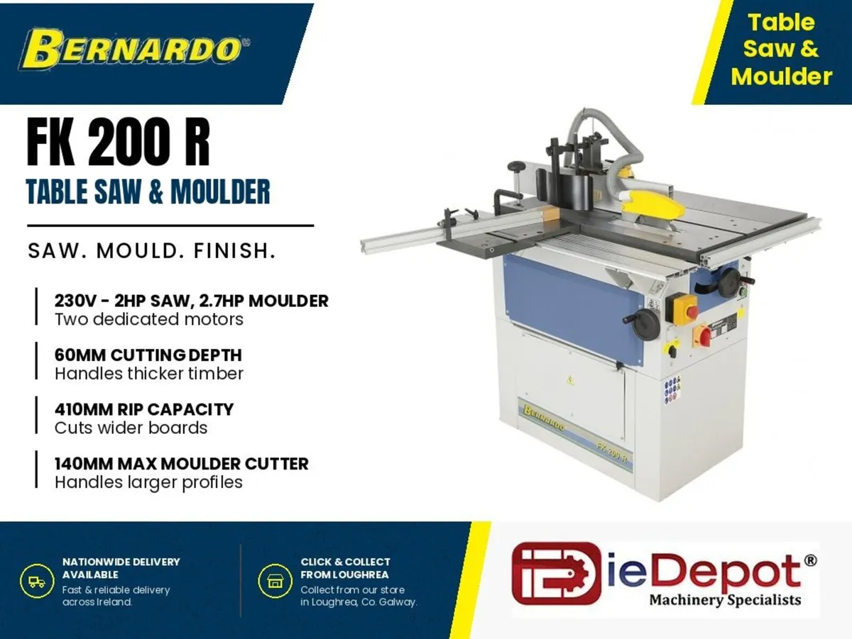 Table Saw and Spindle Molder