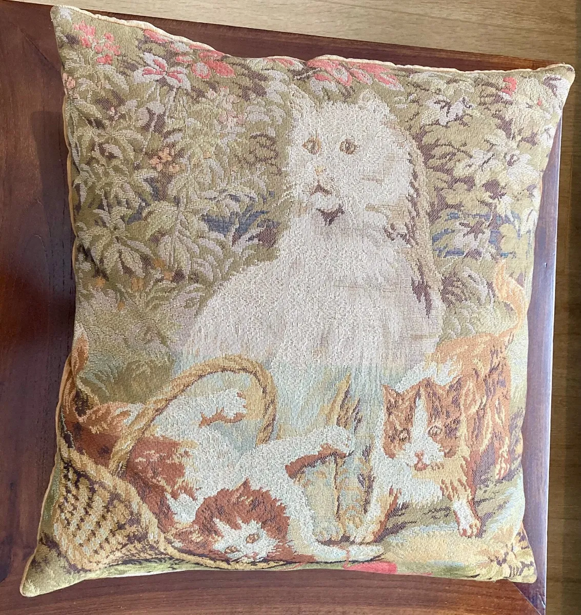 Magnificent Cats Tapestry Cushion (45 x 45cm) - Image 1