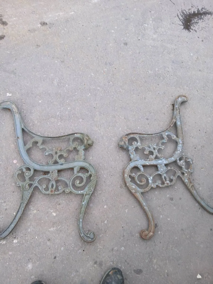Old bench ends - Image 1