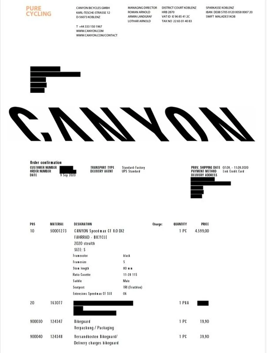 Canyon Speedmax CF 8.0 Di2 Size S Unused Mint Orig RRP 4600 Euro - Image 4