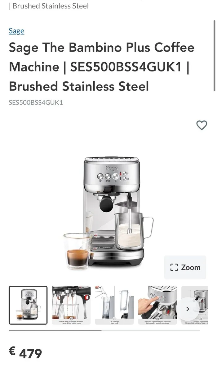 Sage Bambino Plus Coffee Machine