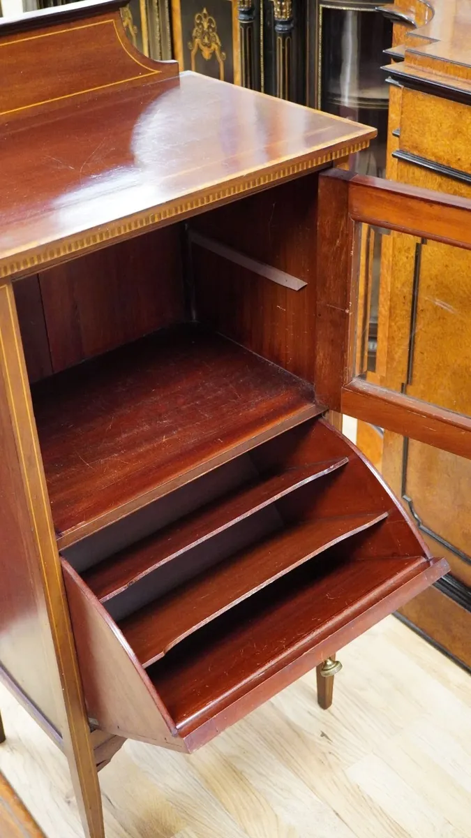 Edwardian Mahogany Music Cabinet c.1900 - Image 4