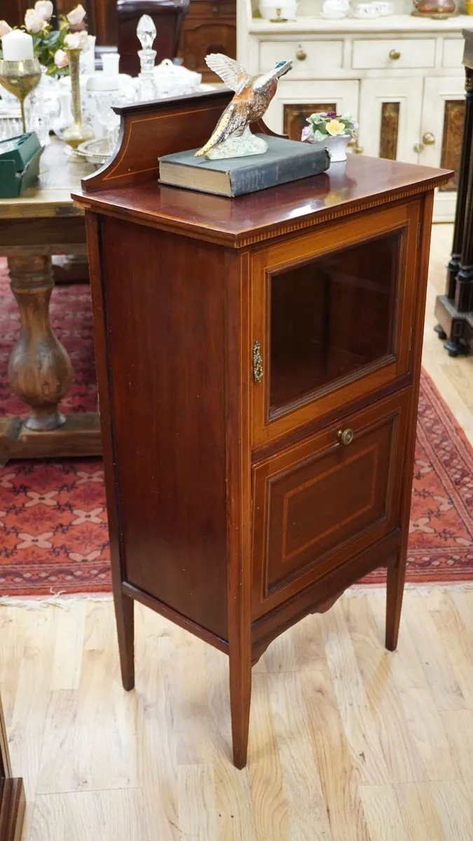 Edwardian Mahogany Music Cabinet c.1900 - Image 2