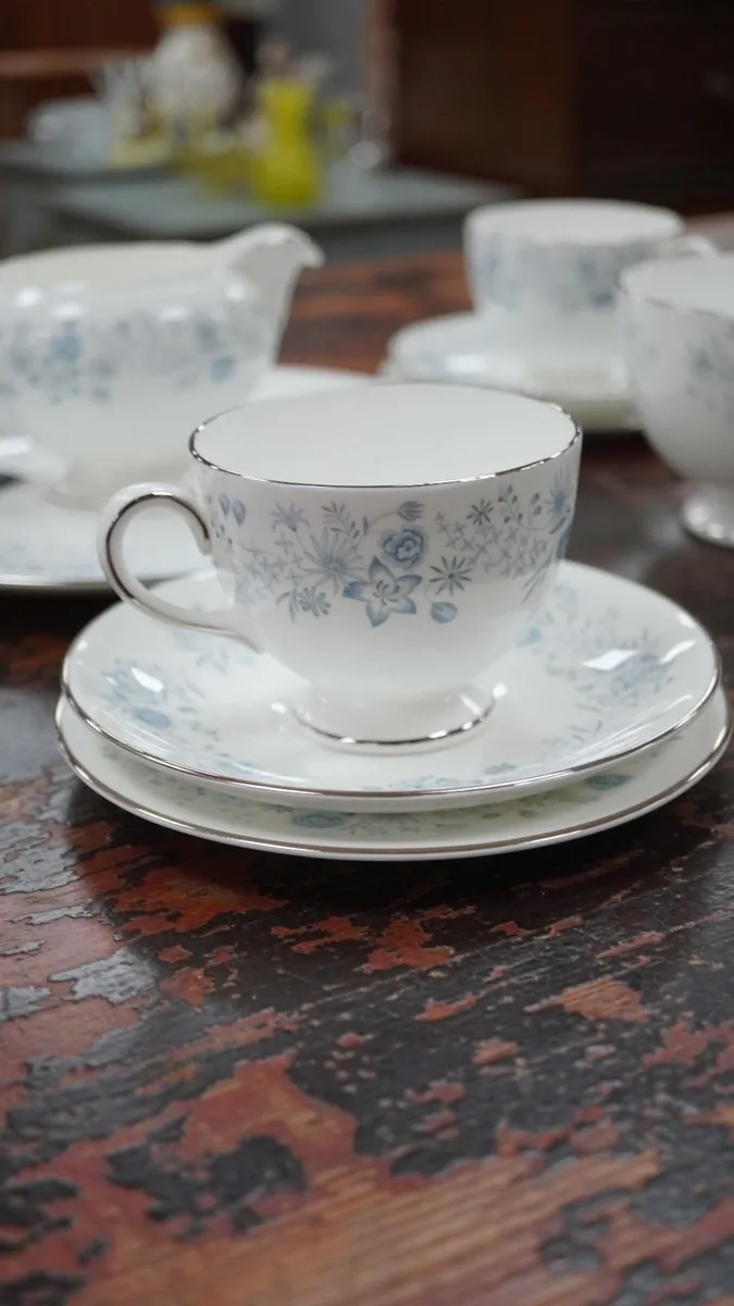 Vintage Wedgwood Bone China Tea Set - Image 2