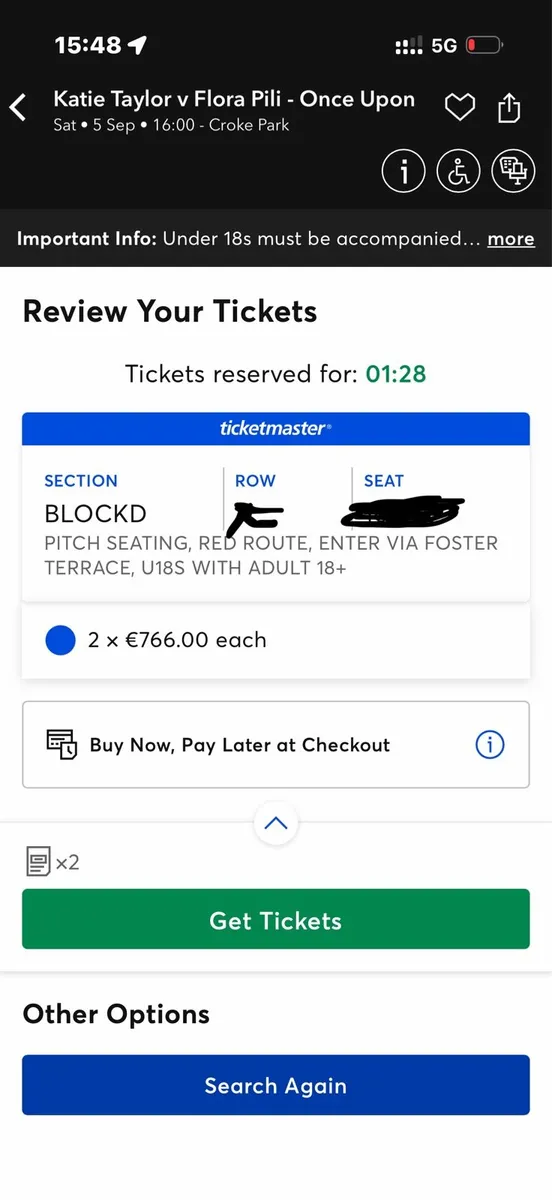 Katie Taylor tickets pitch seating - Image 2