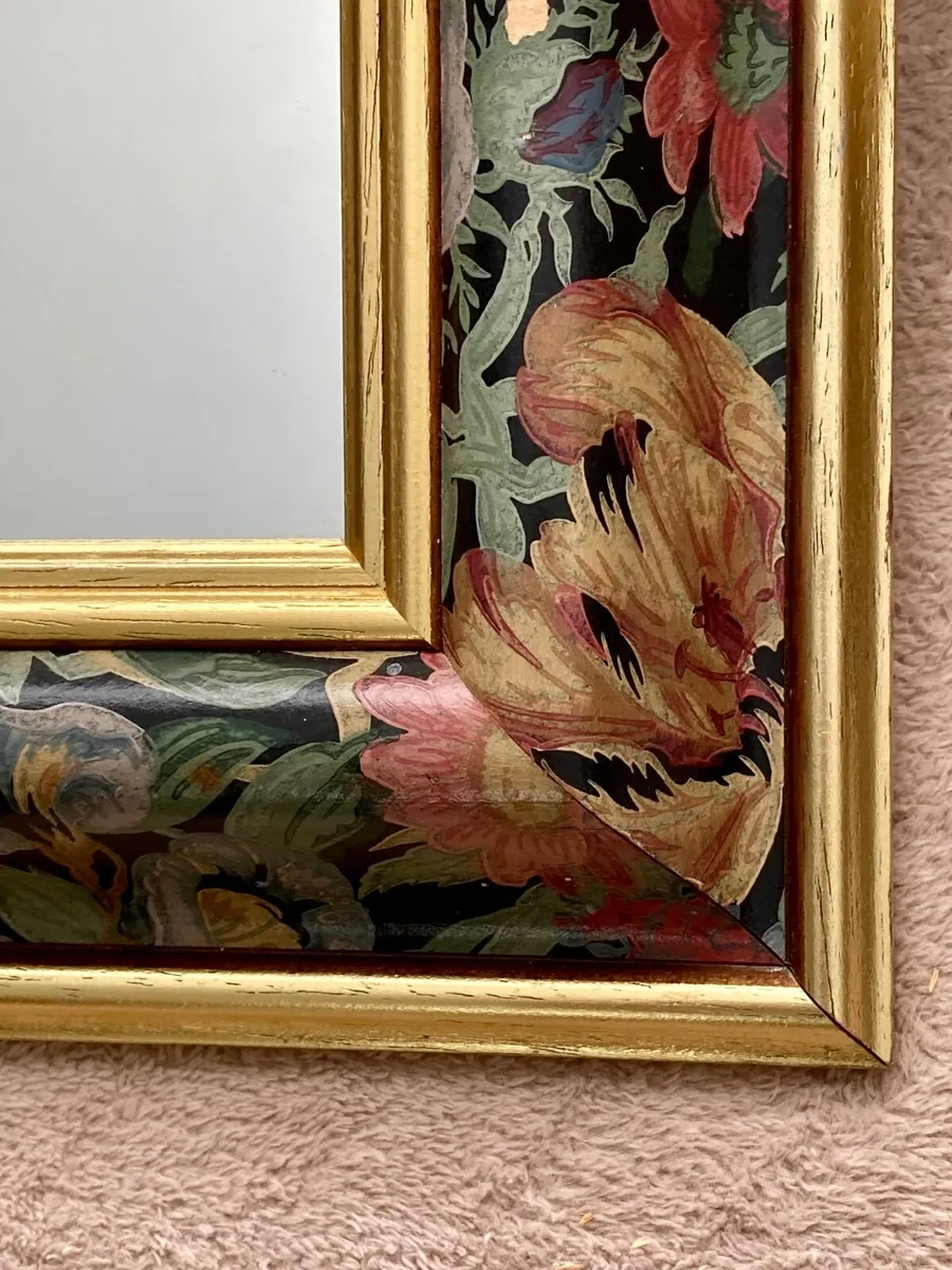 Vintage 1980s Professionally Framed Wall Mirror - Image 2