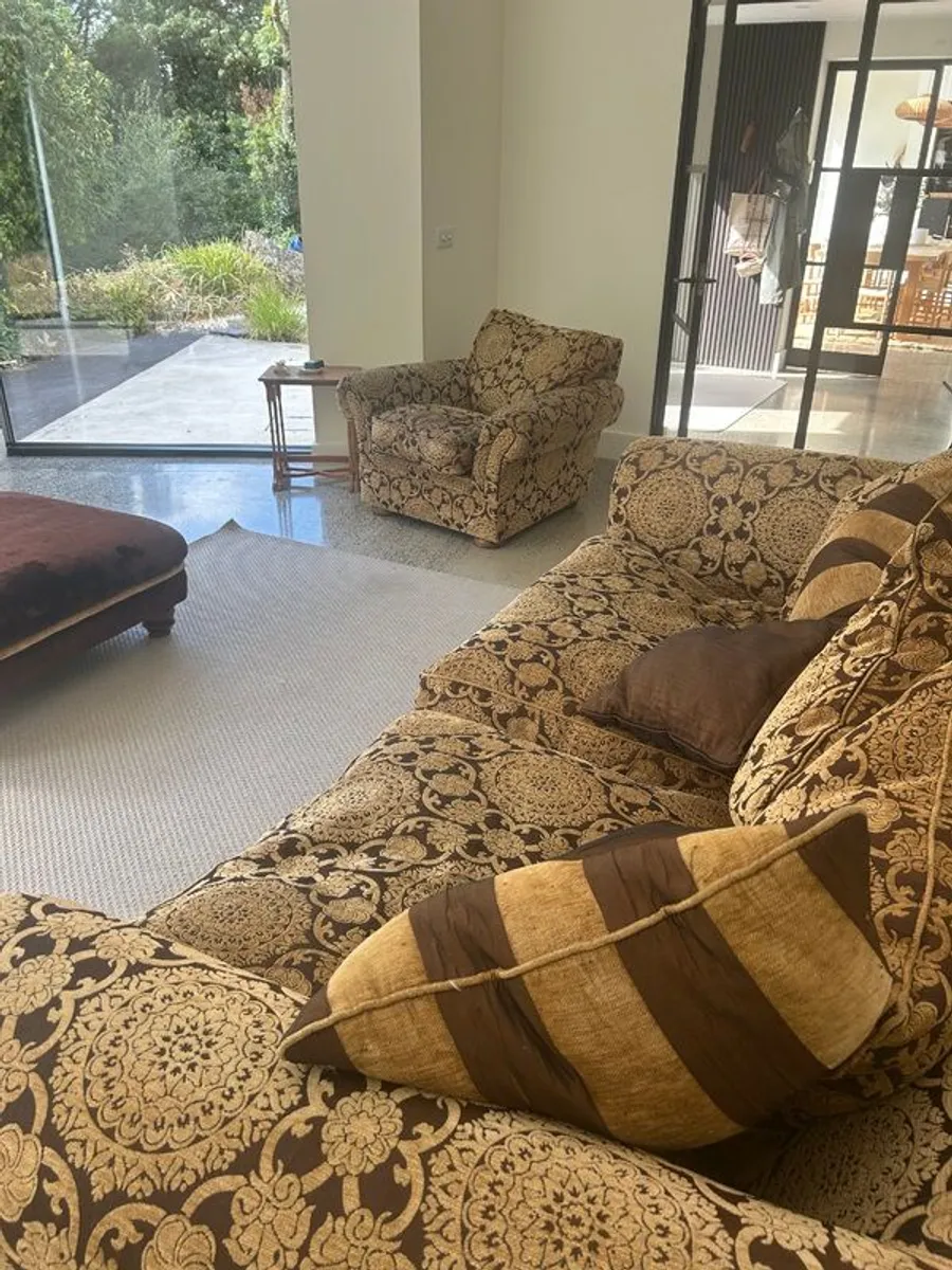 Large sofa and armchair - Image 3