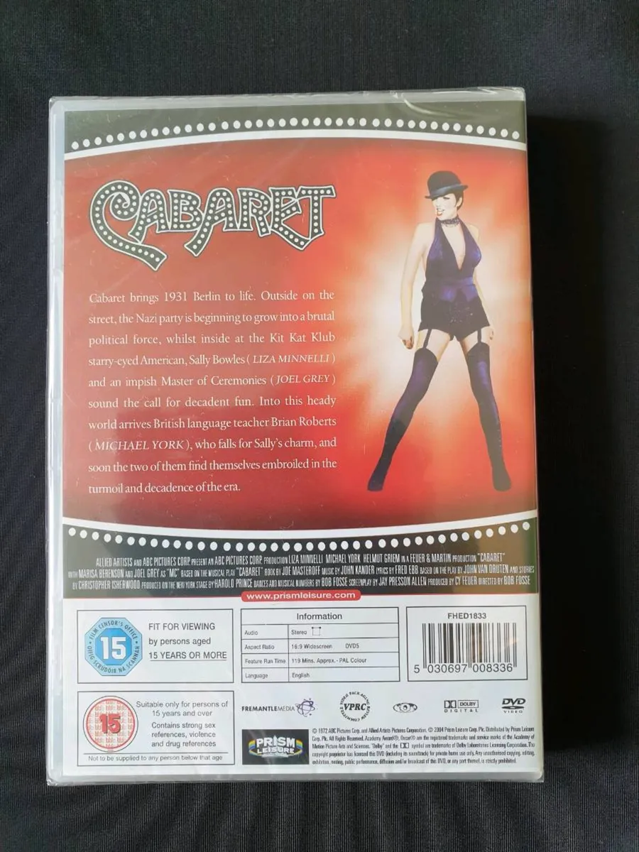 Cabaret Bob Fosse 1972 DVD Liza Minnelli - Image 2