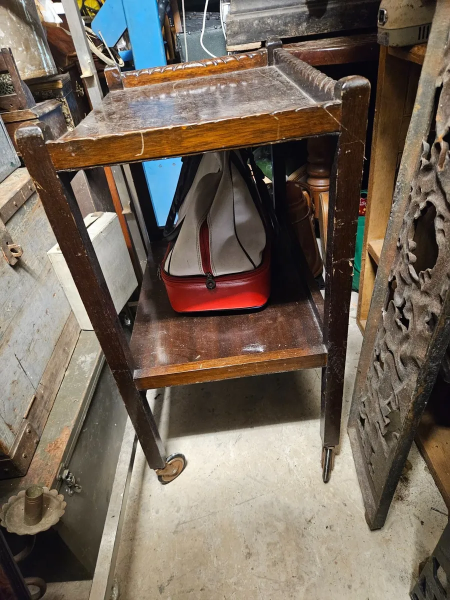 Vintage Dumb Waiter Side Table - Image 2