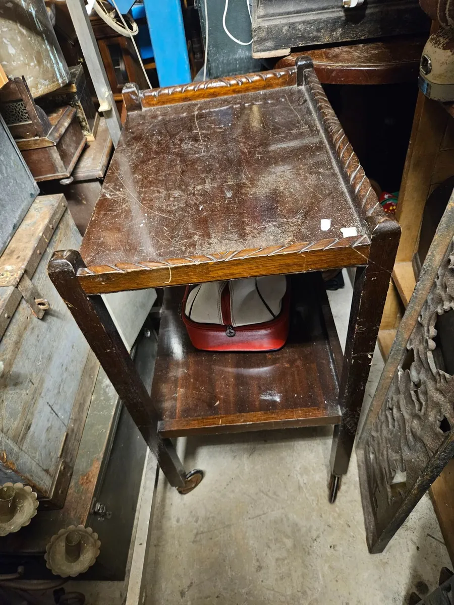 Vintage Dumb Waiter Side Table - Image 3