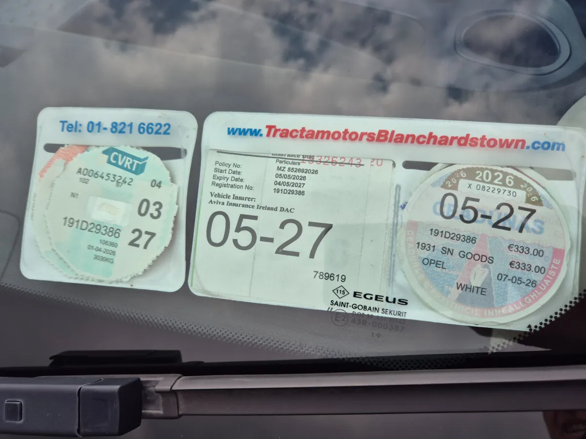 2019 Opel Vivaro/Trafic test & tax - Image 3