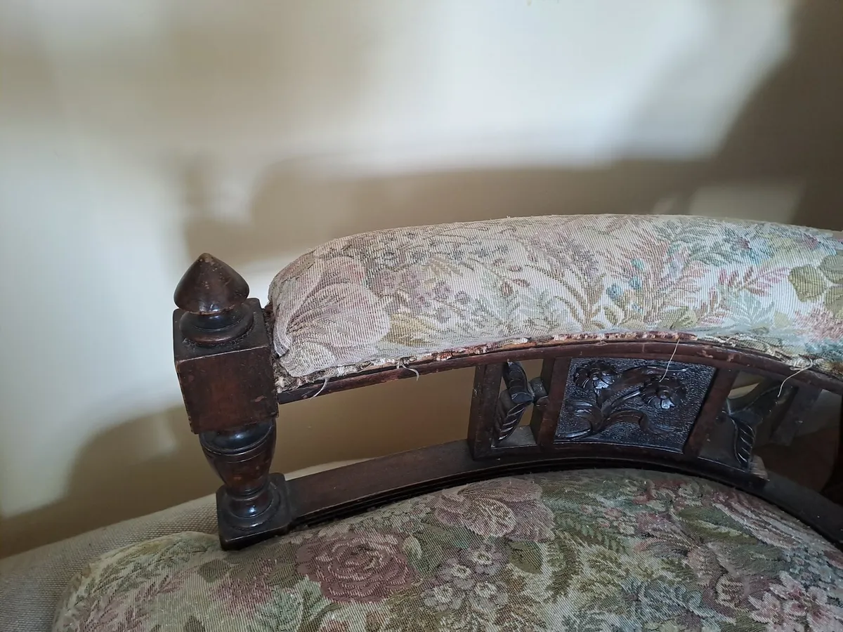 Antique mahoganny 3 piece - Image 4