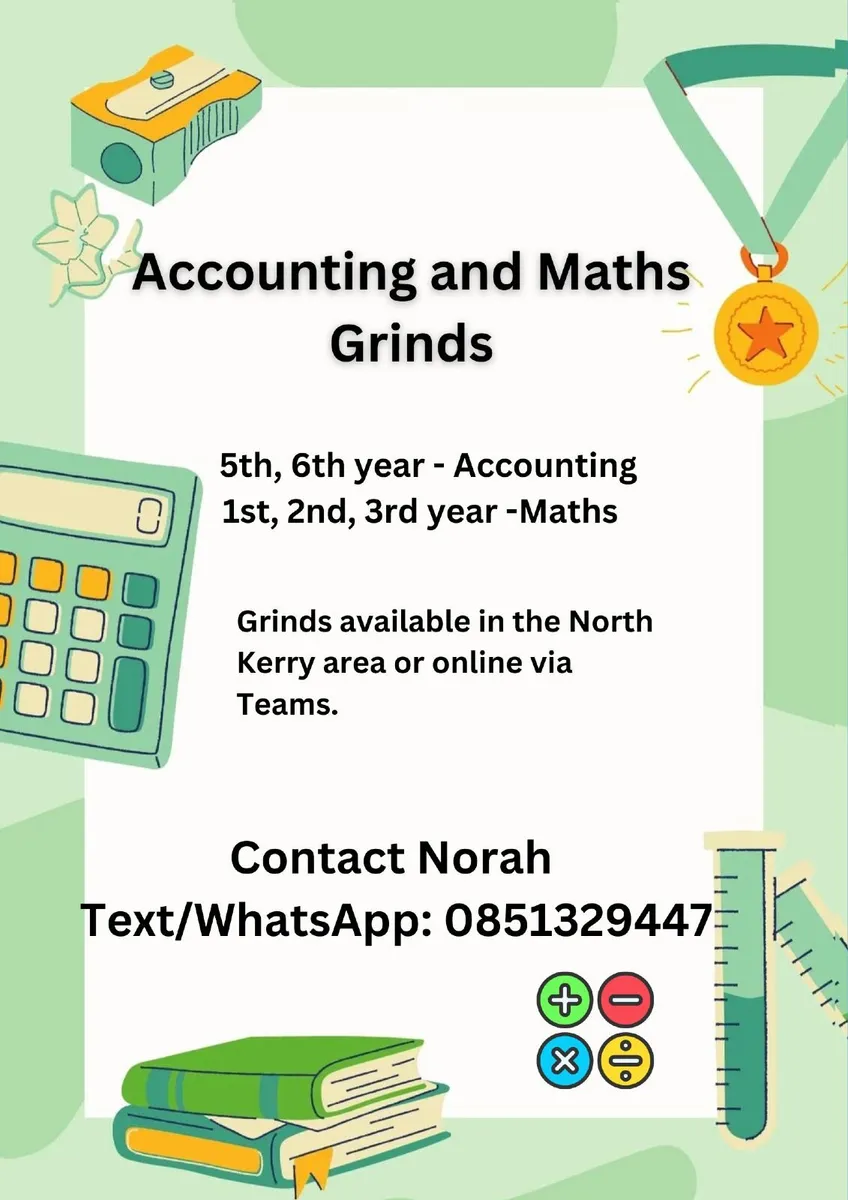 Accounting and Maths grinds