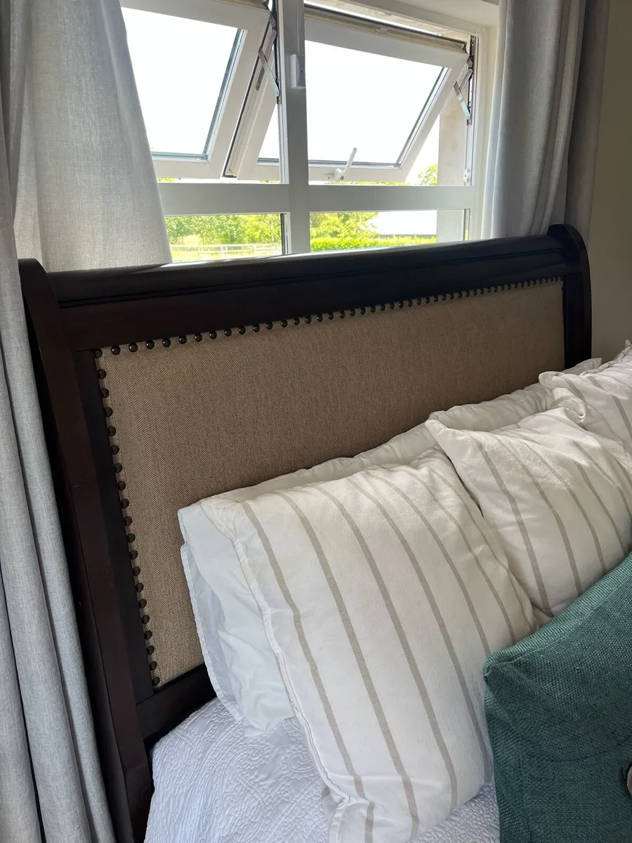 King bed frame & dresser - Image 2