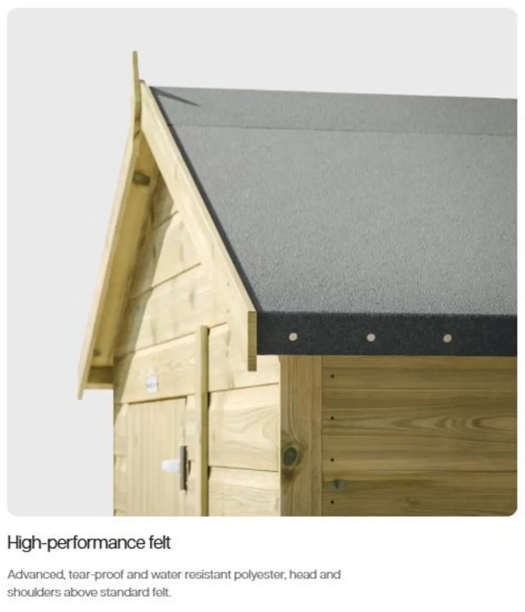 🌟 8×6 COOLA PREMIUM PRESSURE-TREATED TIMBER Shed - Image 4