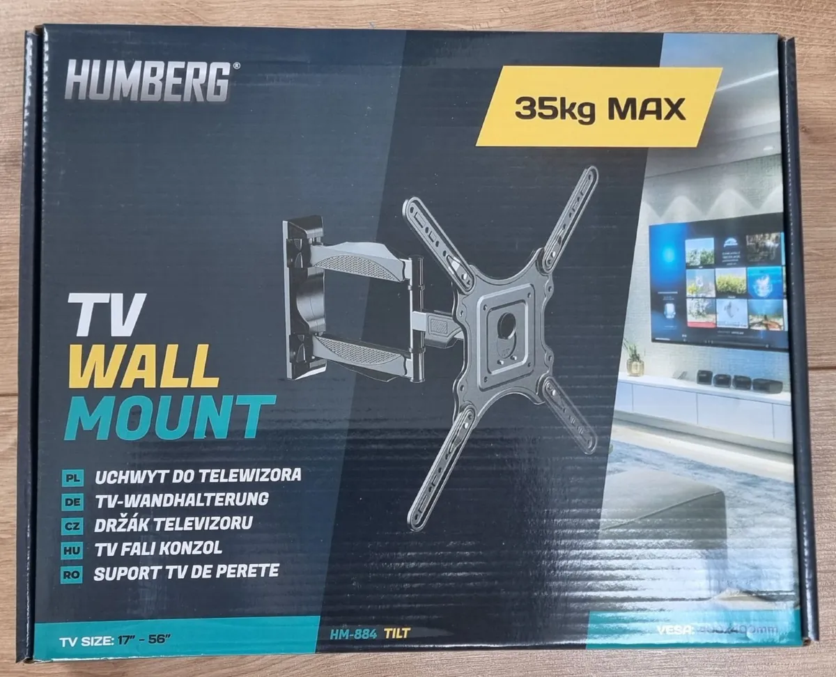 TV Wall Mount Bracket Arm Tilt Swivel 17-56" - Image 1