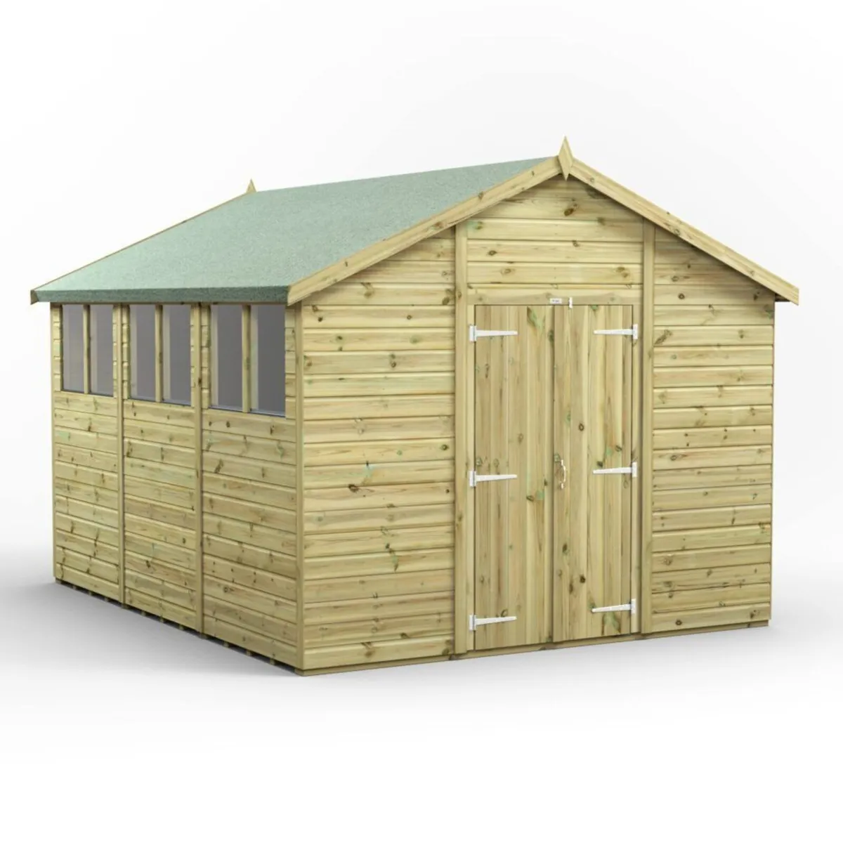 🌟 12×10 COOLA PREMIUM TIMBER APEX GARDEN SHED – - Image 3