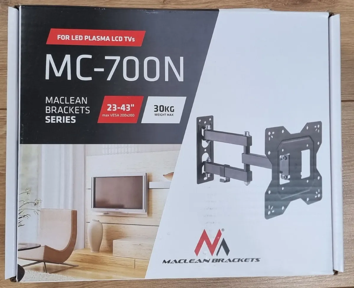 TV Wall Mount Bracket Swivel Full Motion 23-43'' - Image 1